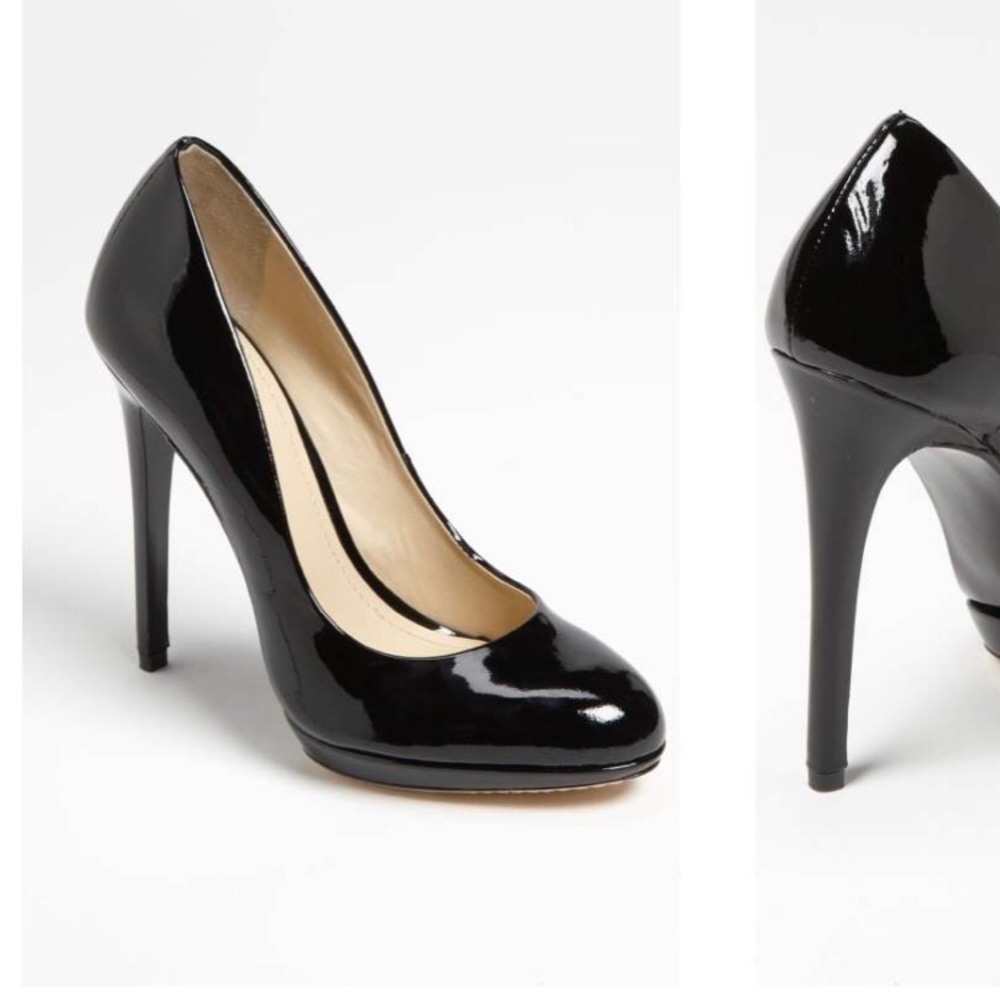 Brian Atwood Black Patent Pumps